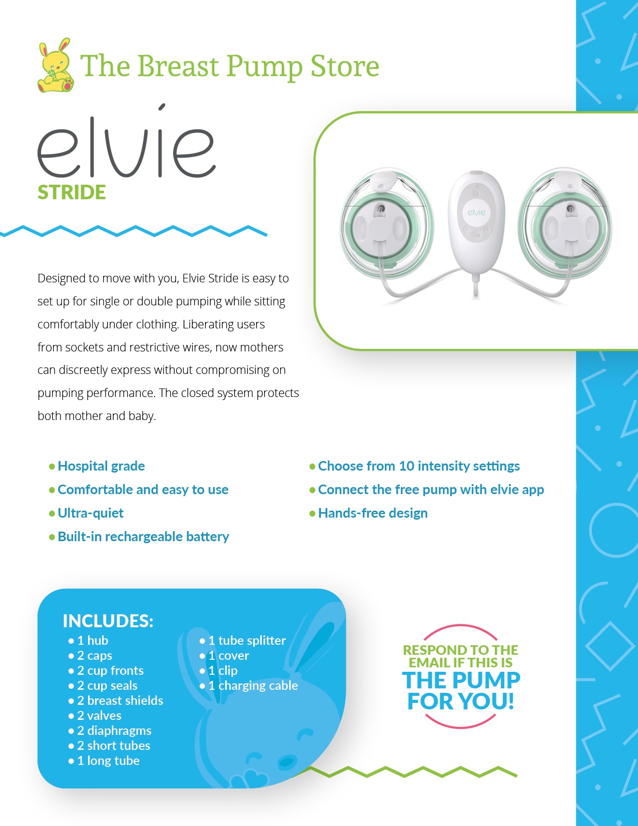 Elvie Stride Breast Pump - Free