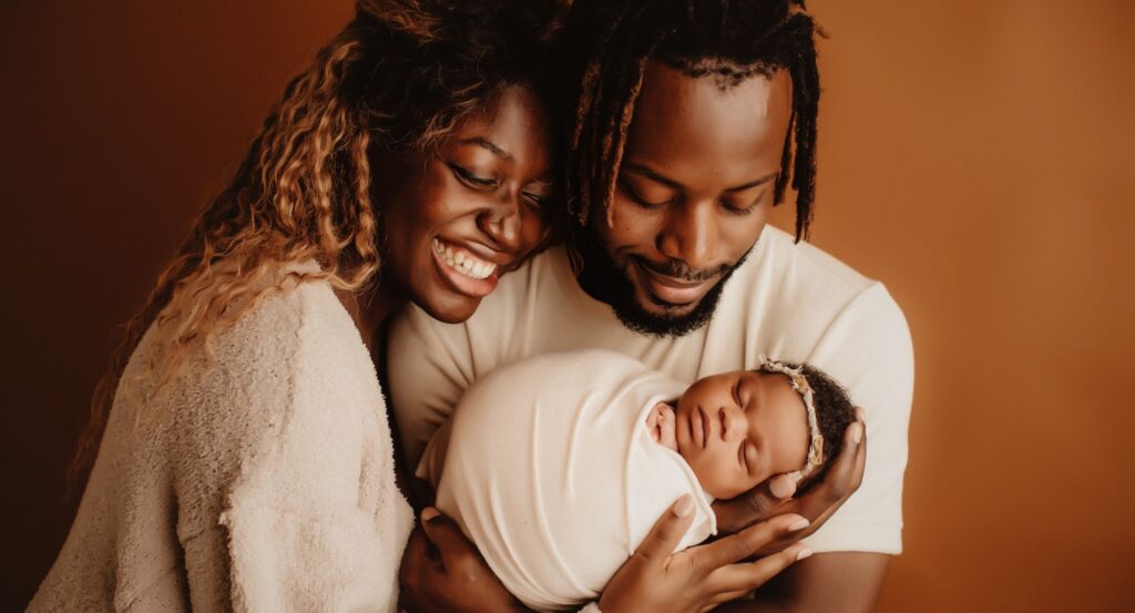 parents with a newborn