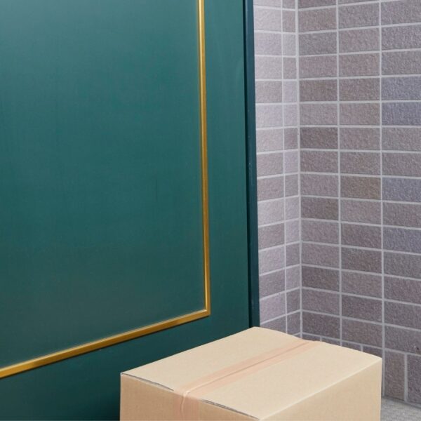package at a door